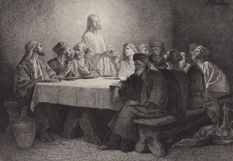 Viimeinen ehtoollinen tekijältä after Albert Robida