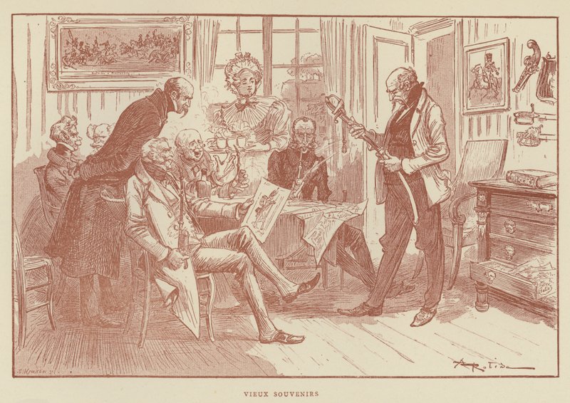 Vanhat muistot tekijältä after Albert Robida