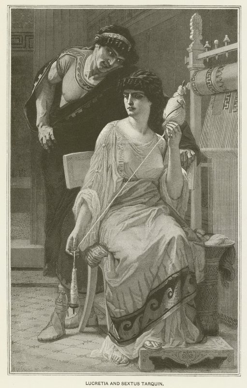 Lucretia ja Sextus Tarquin tekijältä after Alexandre Cabanel