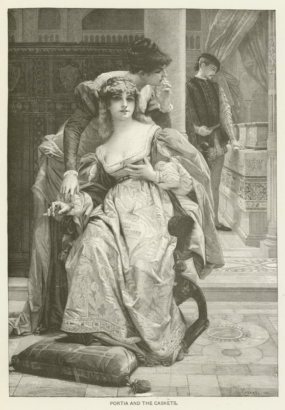 Portia ja arkut tekijältä after Alexandre Cabanel