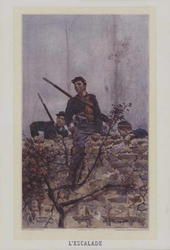 LEscalade (Kiipeäminen) tekijältä after Alphonse Marie de Neuville