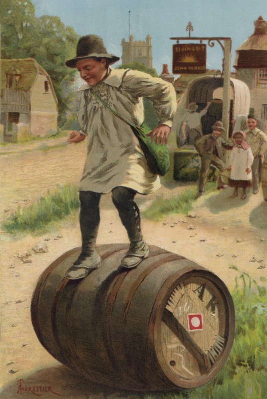 Vaarallinen urheilu (chromolitho) tekijältä after Amedee Forestier