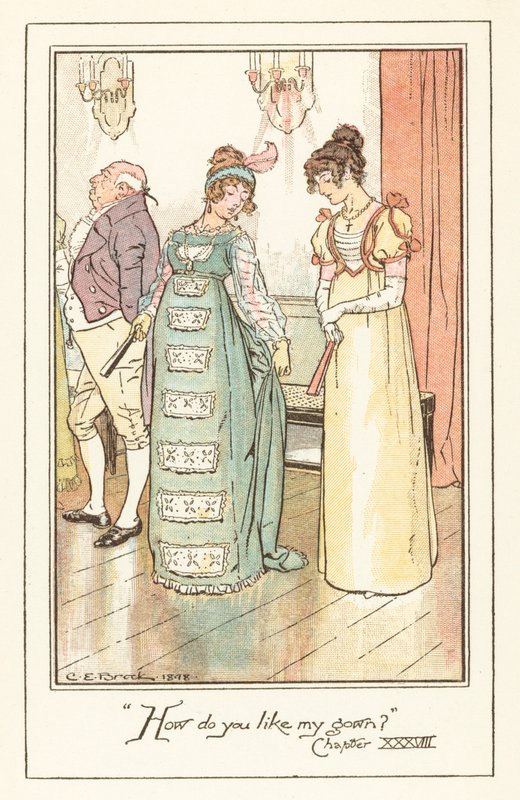 Kuvitus Jane Austens Emmalle tekijältä after Charles Edmund Brock