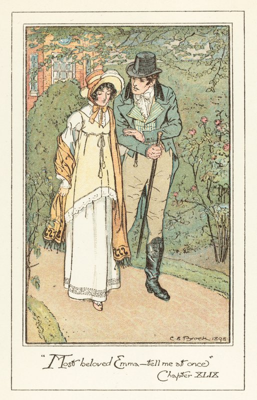 Kuvitus Jane Austens Emmalle tekijältä after Charles Edmund Brock