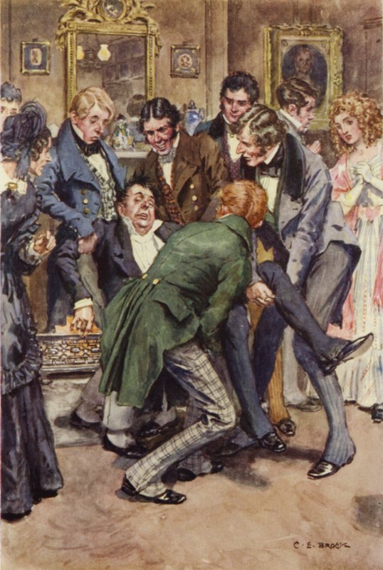 Kuvitus Martin Chuzzlewitille tekijältä after Charles Edmund Brock