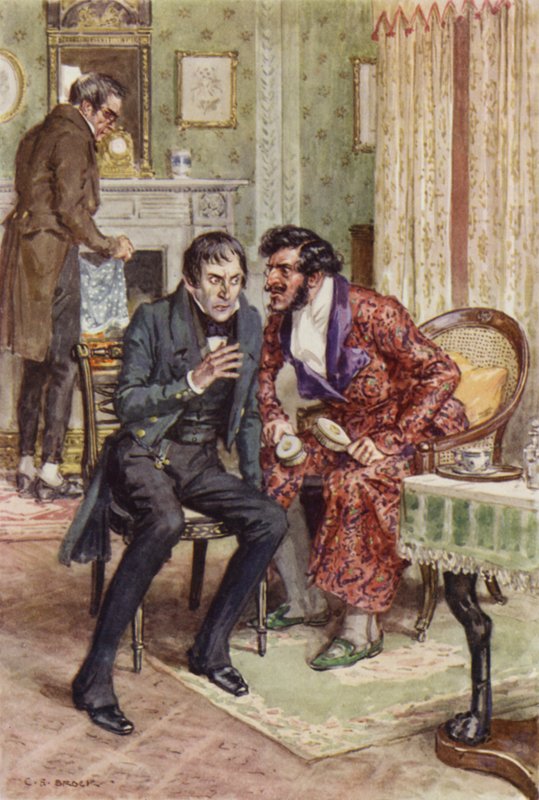 Kuvitus Martin Chuzzlewitille tekijältä after Charles Edmund Brock