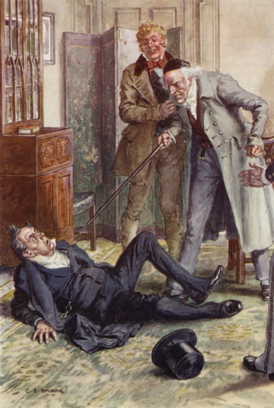 Kuvitus Martin Chuzzlewitille tekijältä after Charles Edmund Brock