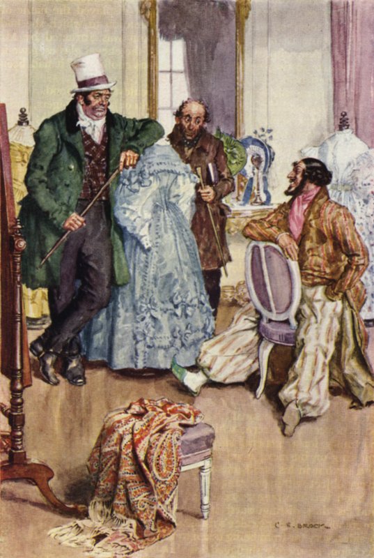 Kuvitus Nicholas Nicklebylle tekijältä after Charles Edmund Brock