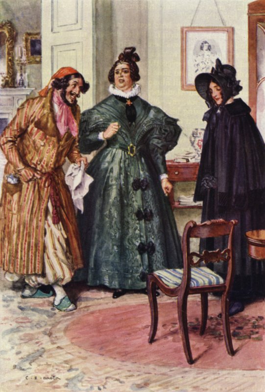Kuvitus Nicholas Nicklebylle tekijältä after Charles Edmund Brock