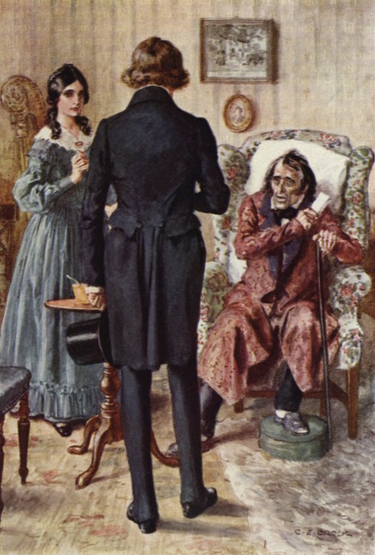 Kuvitus Nicholas Nicklebylle tekijältä after Charles Edmund Brock