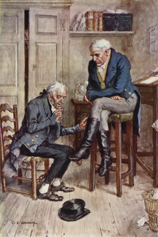Kuvitus Nicholas Nicklebylle tekijältä after Charles Edmund Brock