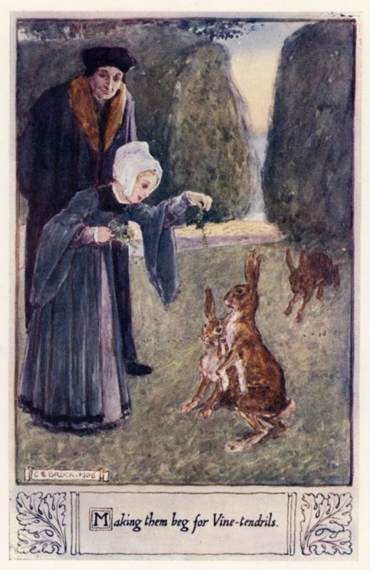 Niiden saattaminen kerjäämään viiniköynnöksiä tekijältä after Charles Edmund Brock