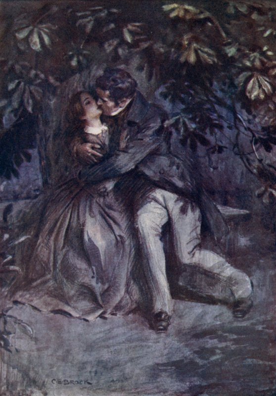 Herra Rochester julistaa rakkautensa tekijältä after Charles Edmund Brock