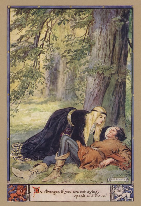 Oi muukalainen, jos et ole kuolemassa, puhu ja liiku tekijältä after Charles Edmund Brock