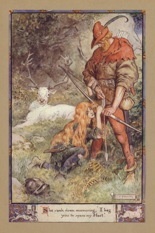 Hän vajosi alas nuriseen, pyydän sinua säästämään Hartiani tekijältä after Charles Edmund Brock