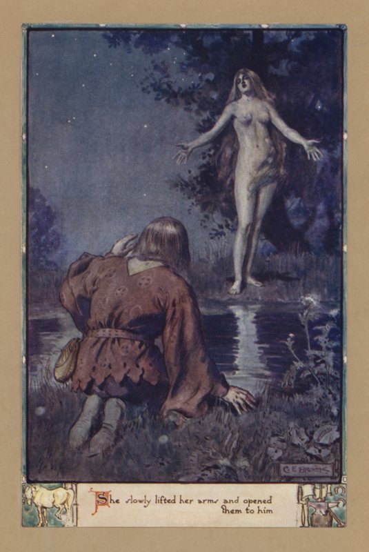 Hän nosti hitaasti kätensä ja avasi ne hänelle tekijältä after Charles Edmund Brock