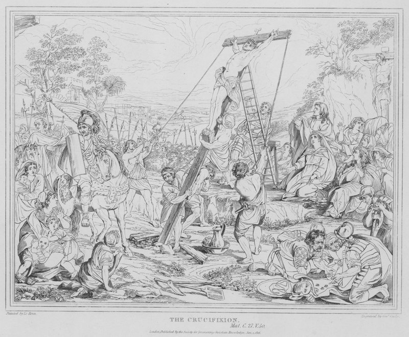 Ristiinnaulitseminen, Matthew tekijältä after Charles Le Brun