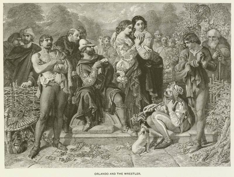 Orlando ja painija tekijältä after Daniel Maclise