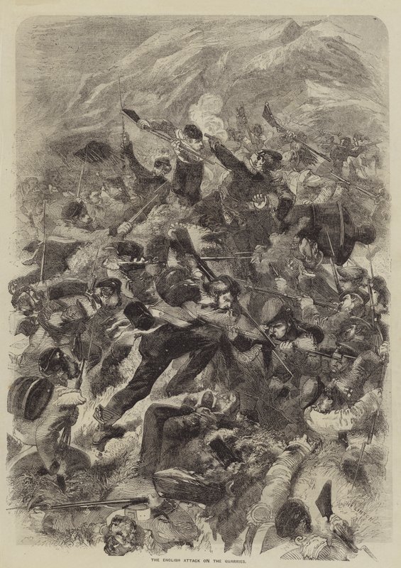 Englannin hyökkäys louhoksille tekijältä after Edmond Morin