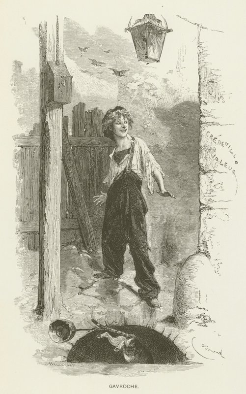 Gavroche tekijältä after Emile Antoine Bayard