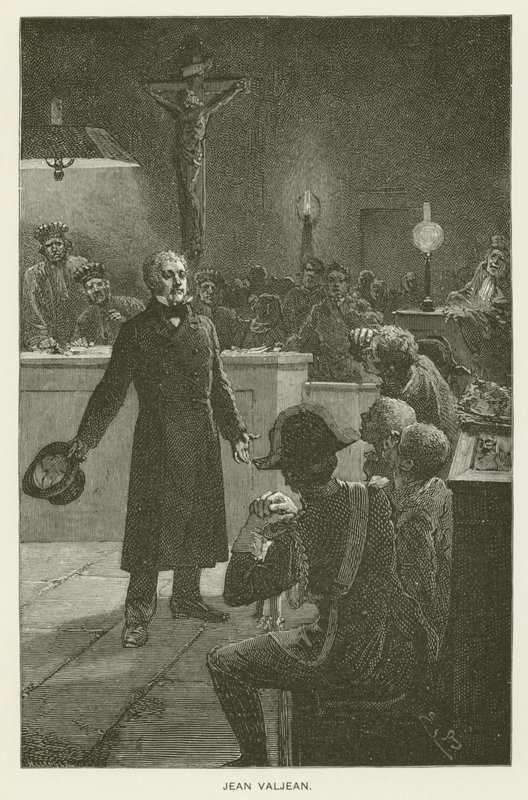 Jean Valjean tekijältä after Emile Antoine Bayard