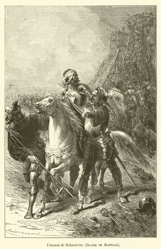 Lassaut de Rabasteins, Blaise de Montluc tekijältä after Emile Antoine Bayard