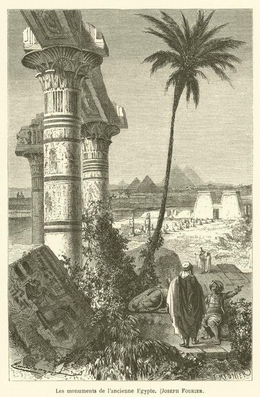 Muinaisen Egyptin monumentit, Joseph Fourier tekijältä after Emile Antoine Bayard