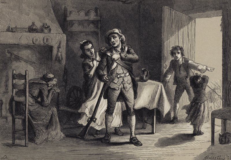 Minuuttimies valmistautuu sotaan tekijältä after Felix Octavius Carr Darley