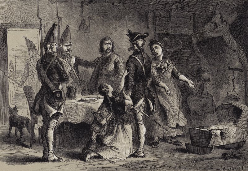 Saksalaisten sotilaiden asevelvollisuus palvelukseen Amerikassa tekijältä after Felix Octavius Carr Darley