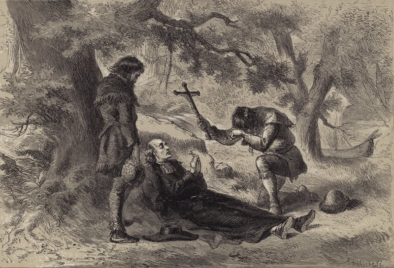 Isä Marquetten kuolema tekijältä after Felix Octavius Carr Darley