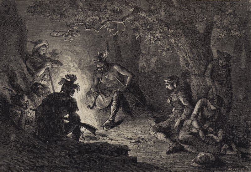 Vankeja Wyomingin laaksosta tekijältä after Felix Octavius Carr Darley