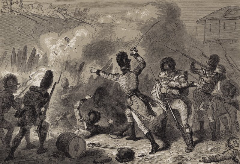 Britit torjuivat Fort Stephensonin tekijältä after Felix Octavius Carr Darley
