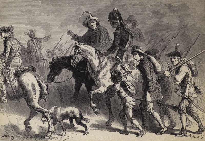 Uuden Englannin jalkaväen kapina tekijältä after Felix Octavius Carr Darley