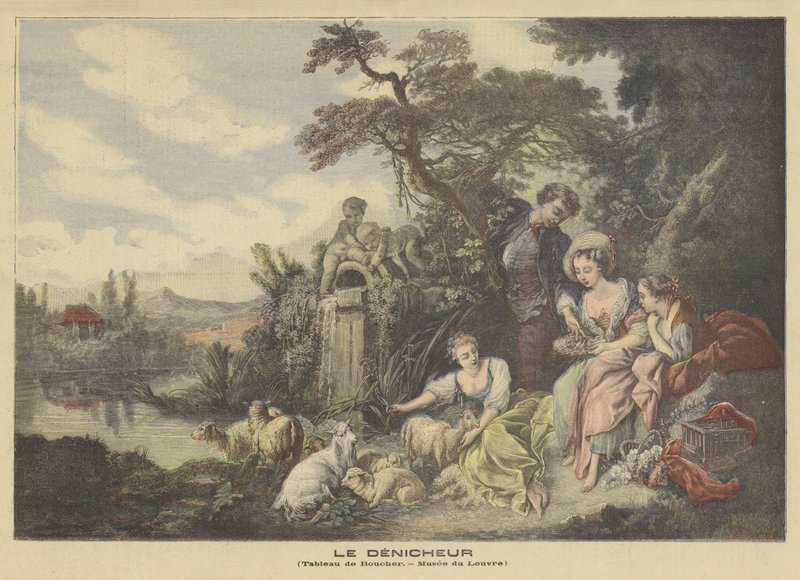 Paimenen lahjat eli pesä tekijältä after Francois Boucher