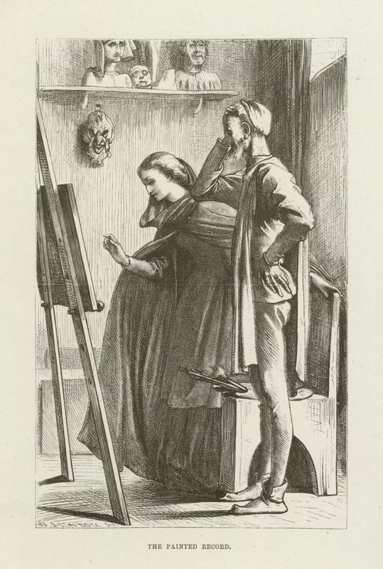 George Eliotin kuvitus Romolalle tekijältä after Frederic Leighton
