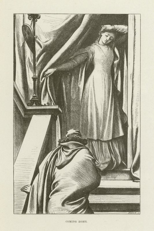 George Eliotin kuvitus Romolalle tekijältä after Frederic Leighton