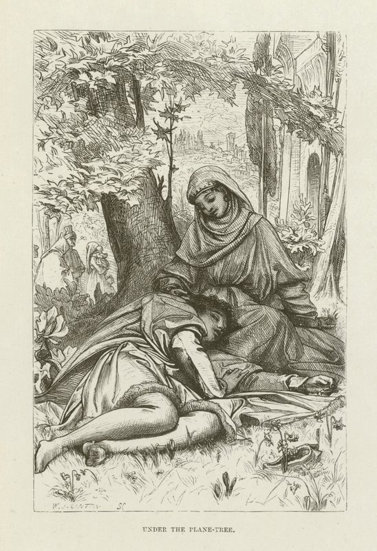George Eliotin kuvitus Romolalle tekijältä after Frederic Leighton