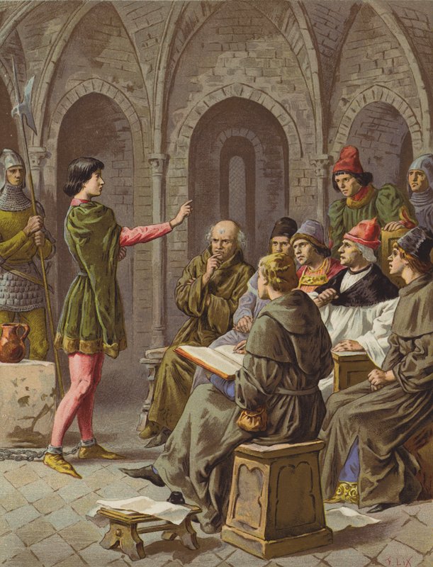 Le Proces (chromolitho) tekijältä after Frederic Theodore Lix