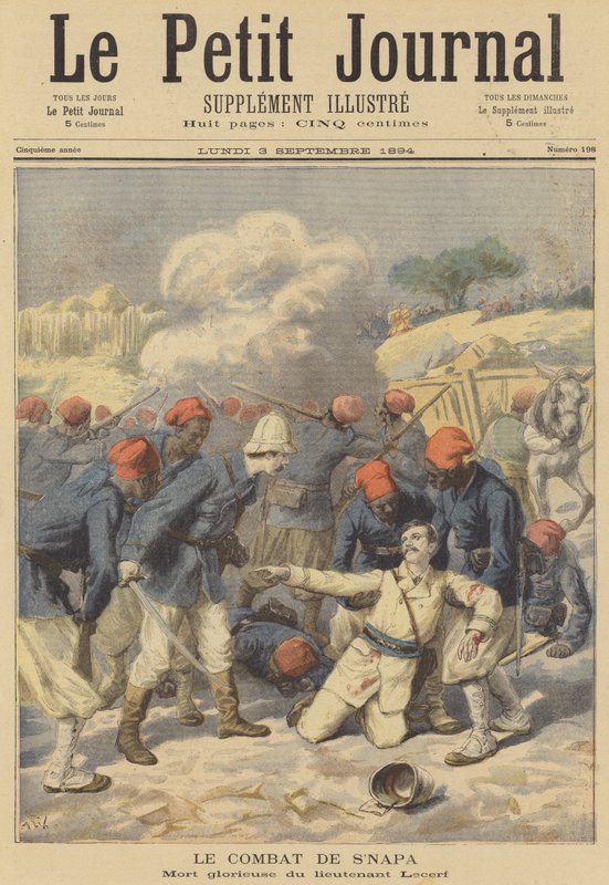 Snapan taistelu, Ylä-Niger tekijältä after Frederic Theodore Lix