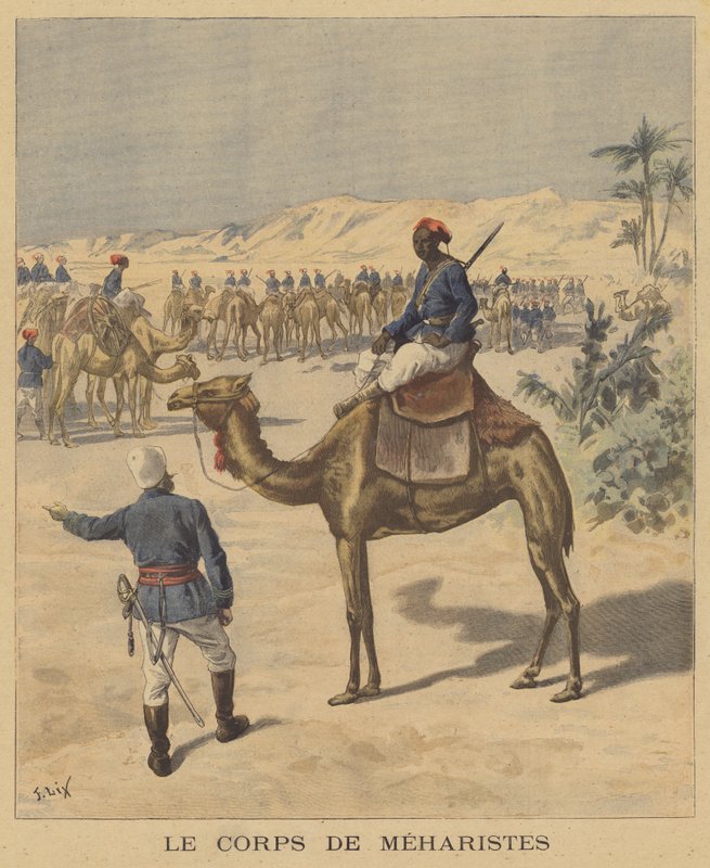 Meharistien joukko tekijältä after Frederic Theodore Lix