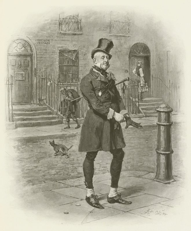 herra Micawber tekijältä after Frederick Barnard