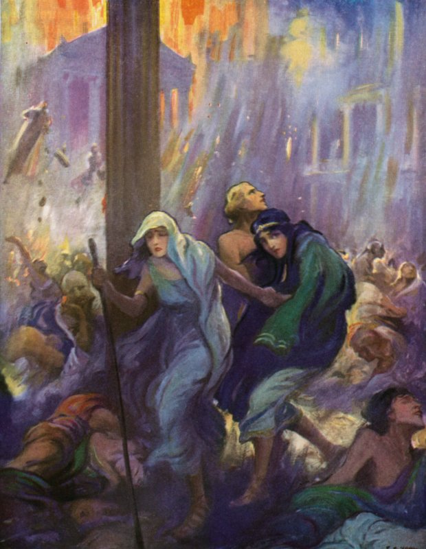 Puoliksi johdossa, puoliksi kantaen Ionea, Glaucus seurasi opastaan tekijältä after Frederick Coffay Yohn