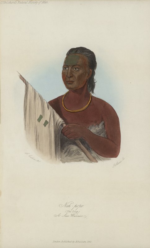 Nah-paavi, Keitto, Sac Warrior (akvatinta) tekijältä after George Catlin