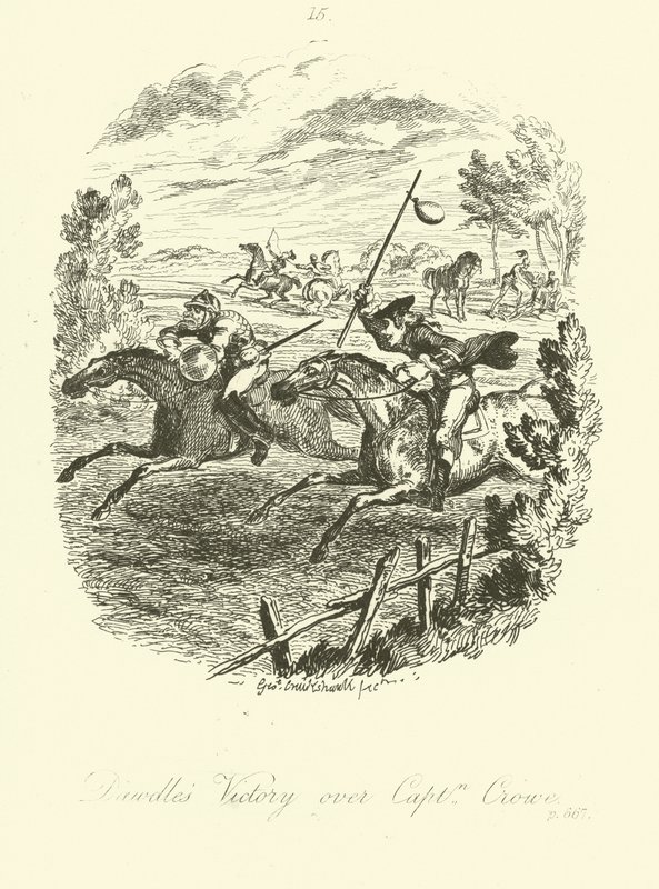 Tobias Smollettin kuvitus Launcelot Greaves -teoksesta. tekijältä after George Cruikshank