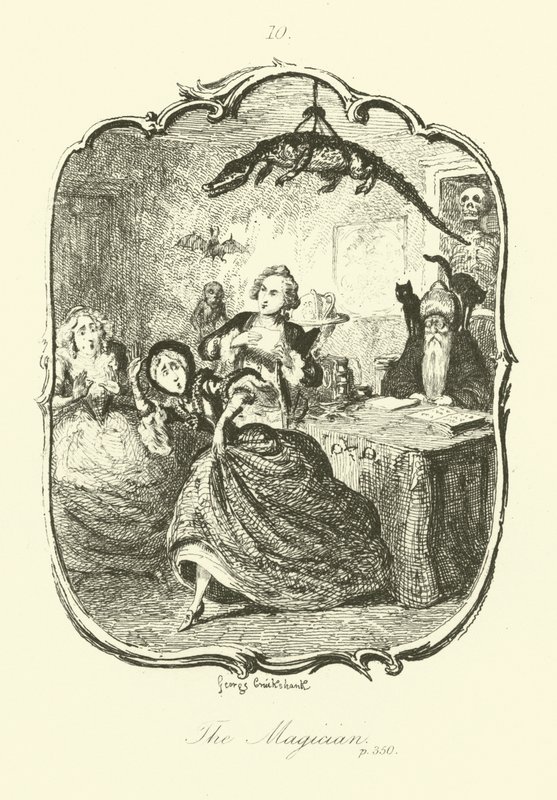 Tobias Smollettin kuvitus Peregrine Pickle -teokseen. tekijältä after George Cruikshank