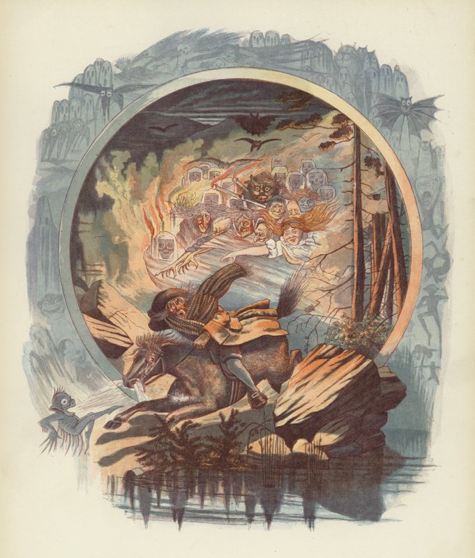 Robert Burnsin kuvitus Tam OShanterille tekijältä after George Cruikshank