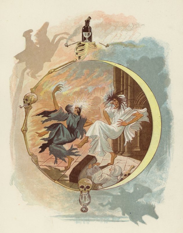 Robert Burnsin kuvitus Tam OShanterille tekijältä after George Cruikshank