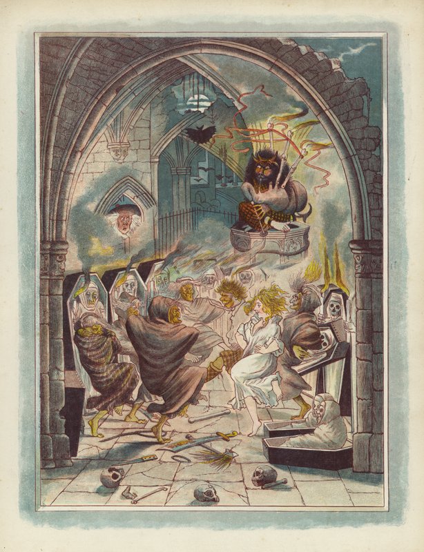 Robert Burnsin kuvitus Tam OShanterille tekijältä after George Cruikshank