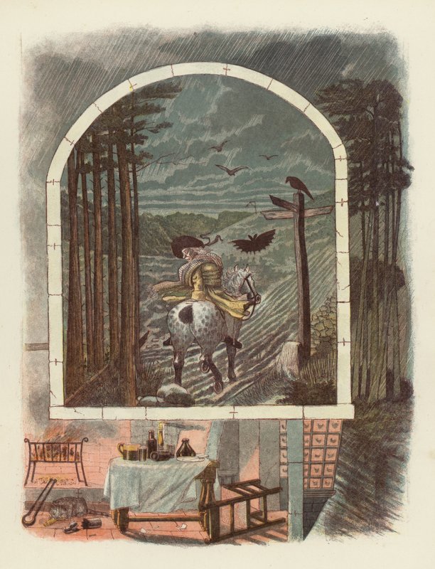 Robert Burnsin kuvitus Tam OShanterille tekijältä after George Cruikshank