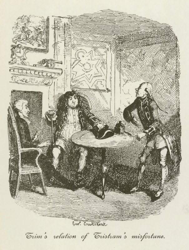 Kuvitus Tristram Shandylle tekijältä after George Cruikshank